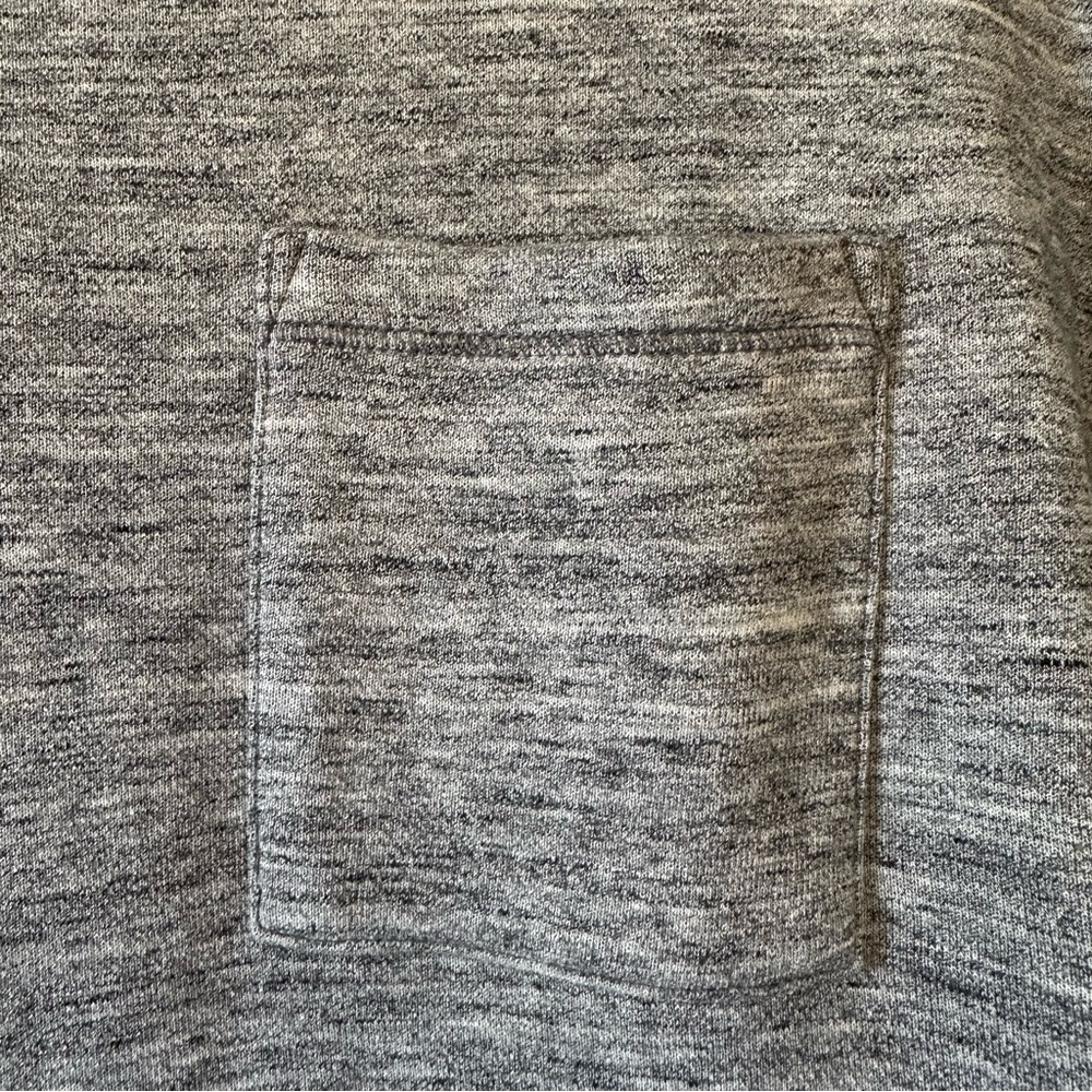 GAP Men’s Heather Gray Long Sleeve Henley Knit Casual 100% Cotton Shirt- Large - Picture 8 of 9